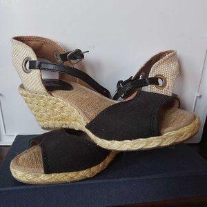 Lucky Brand Kyndra Wedges Black Women’s Size 7M